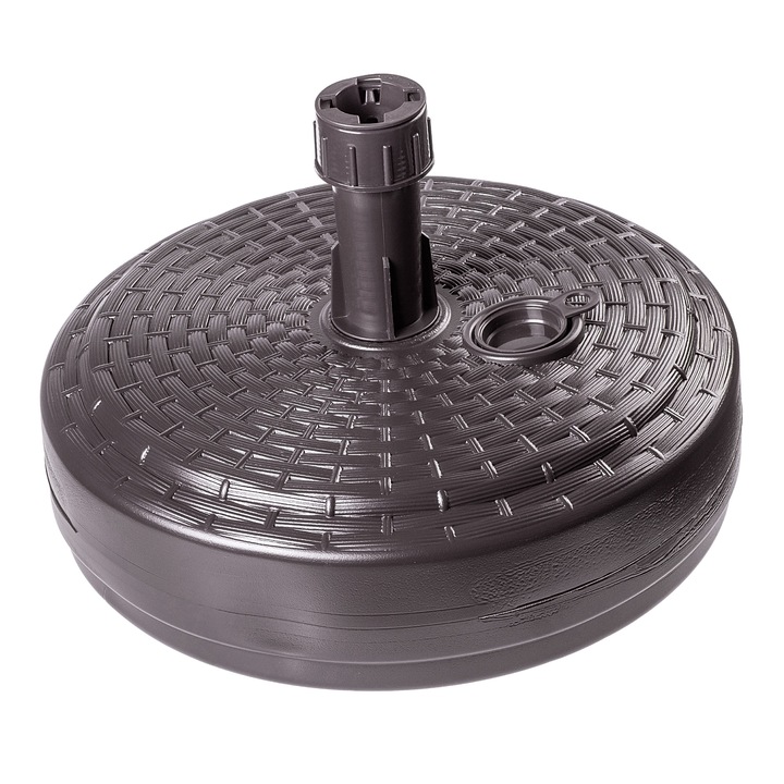 PODSTAWA PARASOLA STOJAK POD PARASOL OGRODOWY OKRĄGŁY 39cm OBCIĄŻNIK BRĄZ