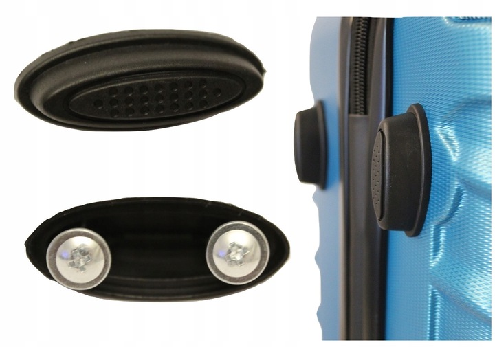 CZARNE 4 STOPKI DO WALIZKI STOPKA NÓŻKI TORBA