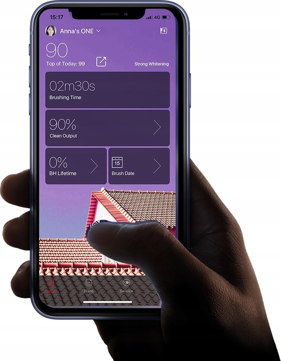 OCLEAN X Pro szczoteczka soniczna do zębów fiolet