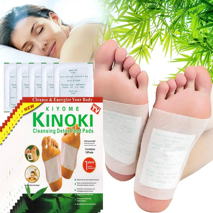 PLASTRY DO STÓP OCZYSZCZAJĄCE Z TOKSYN KINOKI DETOX ORYGINALNA 100SZT