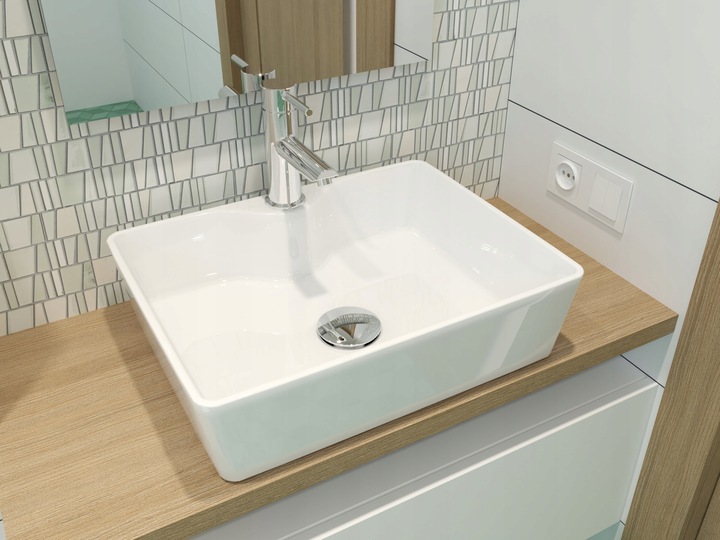 UMYWALKA NABLATOWA PROSTOKĄTNA 48 CM HAGSER ALEXA