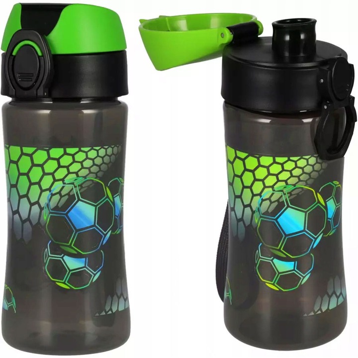 BIDON BUTELKA NA WODĘ TRITAN 450ml BPA FREE PIŁKA NOŻNA DLA CHŁOPCA