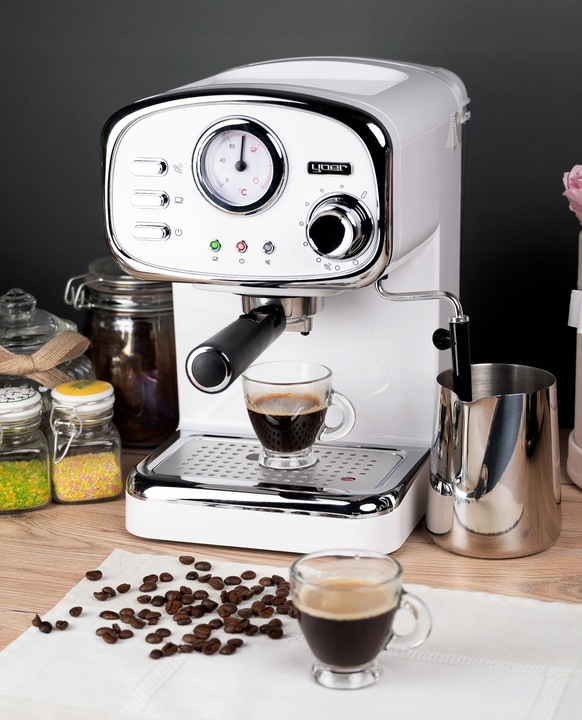 Kolbowy ekspres ciśnieniowy Yoer Breve 1100 W biały