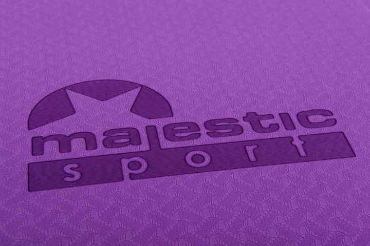 Mata do ćwiczeń Majestic Sport 183 cm x 61 cm róże i fiolety Sport
