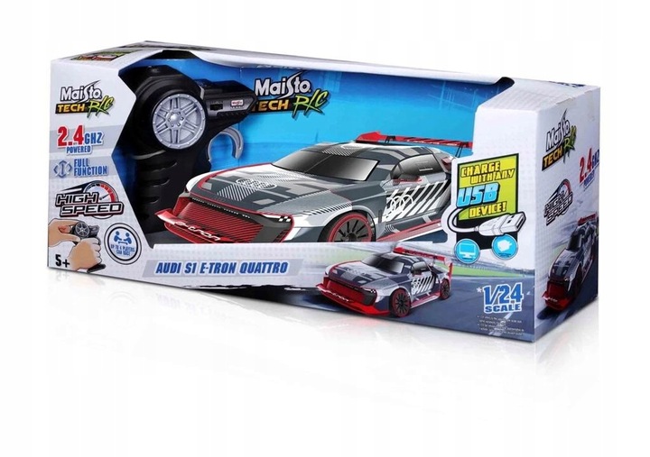 MAISTO TECH AUDI S1 E-TRON QUATRO SAMOCHÓD NA STER
