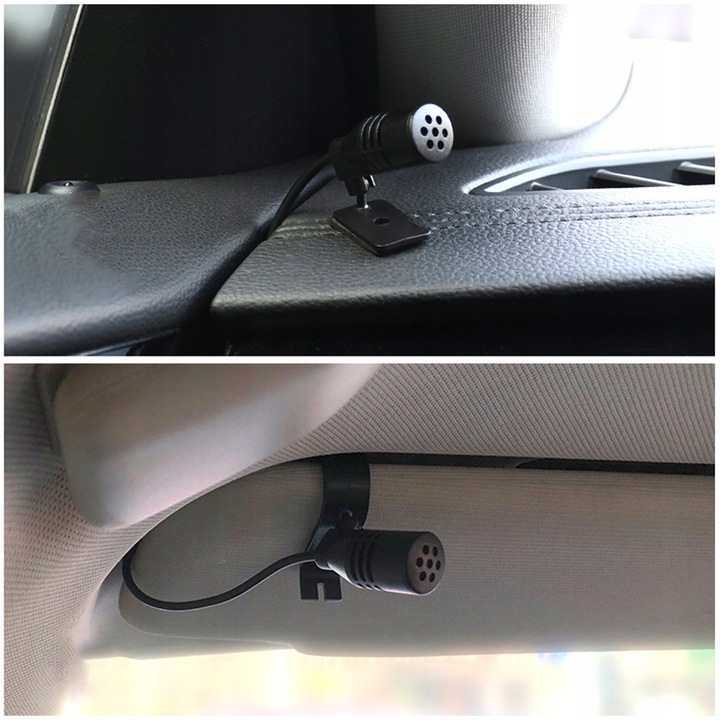 MIKROFON DO RADIA/GPS/DVD SAMOCHODOWY Z KLIPSEM/TAŚMA WTYK 2,5mm KABEL 3 m