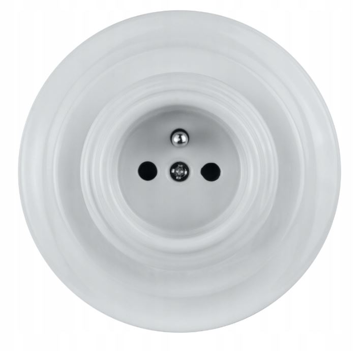 Gniazdko ceramiczne PRL Retro Loft Industrialne