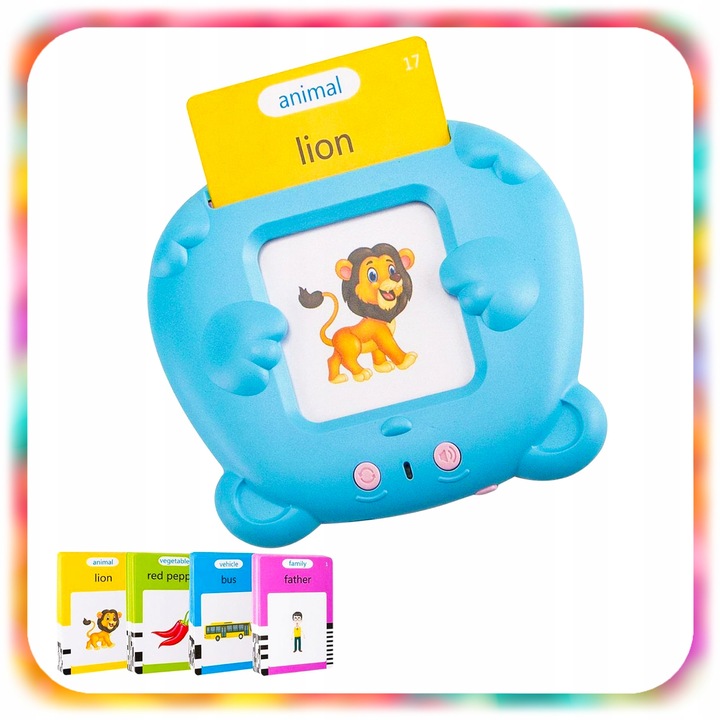 CZYTNIK KART DO WCZESNEJ NAUKI JĘZYKA ANGIELSKIEGO DLA DZIECI XL 510 SŁÓWEK