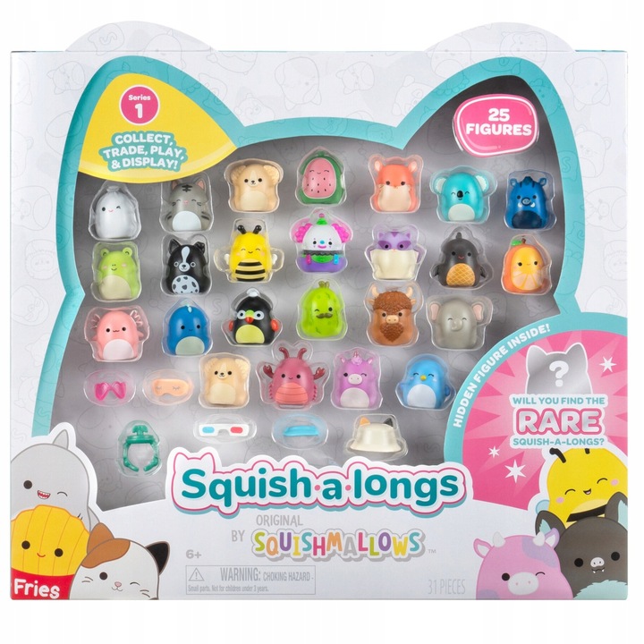 0033/5289 SQUISH A LONGS Squishmallows 25 szt. zestaw figurek