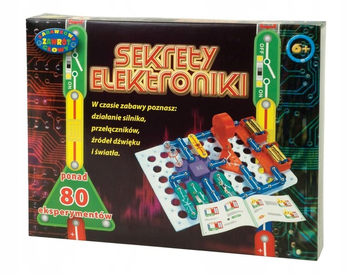 Sekrety elektroniki 80 eksperymentów zestaw 85958 Dromader