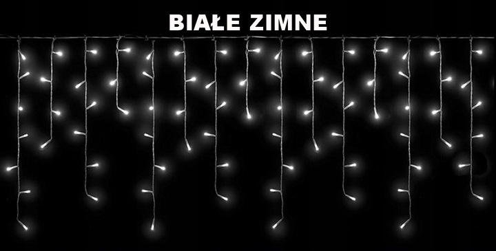 SOPLE 500 LED LAMPKI ZEWNĘTRZNE ŚWIĄTECZNE BIAŁE 8 TRYBÓW IP44