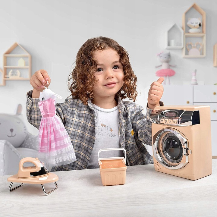 PRALKA ŻELAZKO DESKA DO PRASOWANIA AUTOMAT OBROTOWY BĘBEN DŹWIĘK ZESTAW XXL