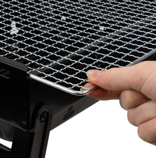 GRILL TURYSTYCZNY PRZENOŚNY SKŁADANY WALIZKA Kempingowy Prostokatny