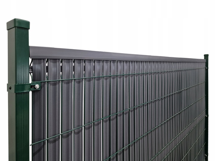 Listwy pionowe do ogrodzeń panelowych 123 x 250 cm, szer. 62-80 mm antracyt