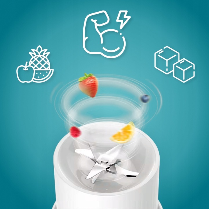 Turystyczny Blender SmoothieBoo - Kielichowy na Akumulator + Ebook