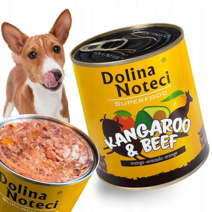 Karma dla psa DOLINA NOTECI Kangur wołowina12x800g