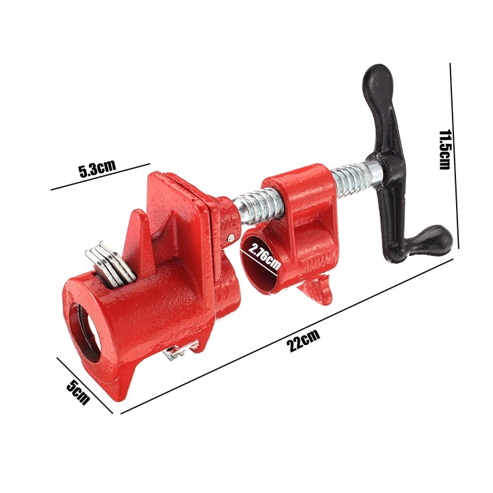 4 KPL ŚCISK ZACISK STOLARSKI RUROWY BEZKOŃCOWY 3/4