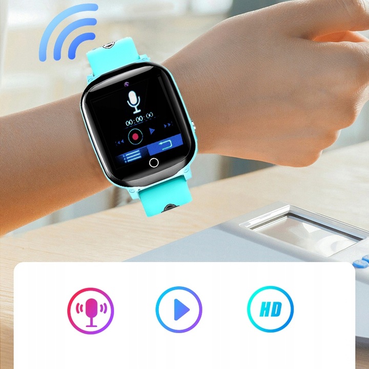 SMARTWATCH ZEGAREK DLA DZIECKA ROZMOWY MIEJSCE NA SIM APARAT GRY MENU PL