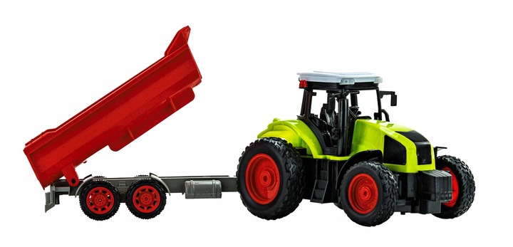 ZDALNIE STEROWANY TRAKTOR Z WYWROTKĄ ZABAWKA DLA DZIECI PREZENT AKUMULATOR