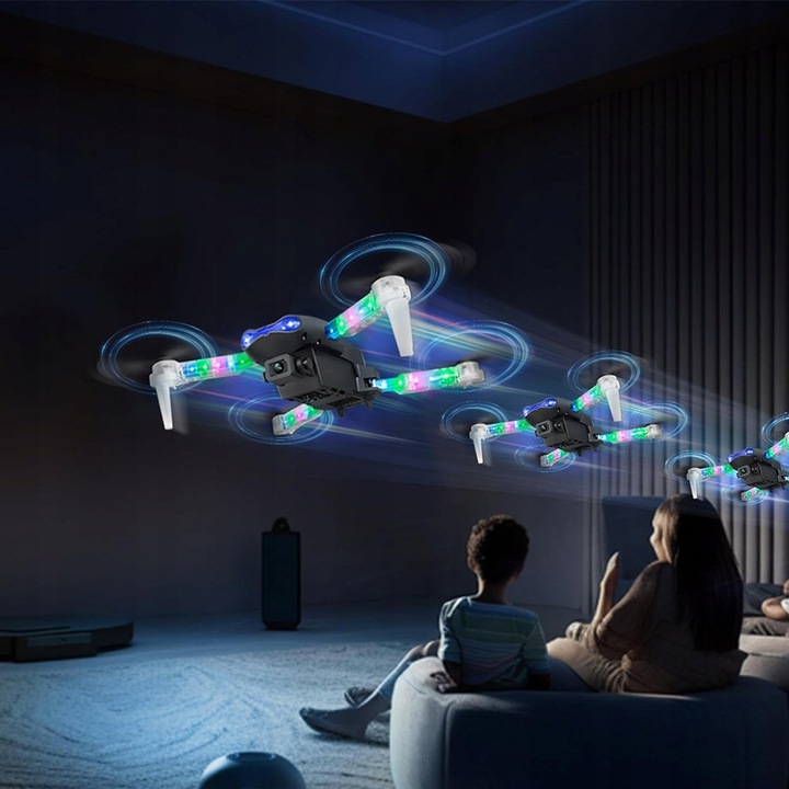 INTELIGENTNY DRON ZDALNIE STEROWANY KAMERA RC QUADCOPTER 2 AKU