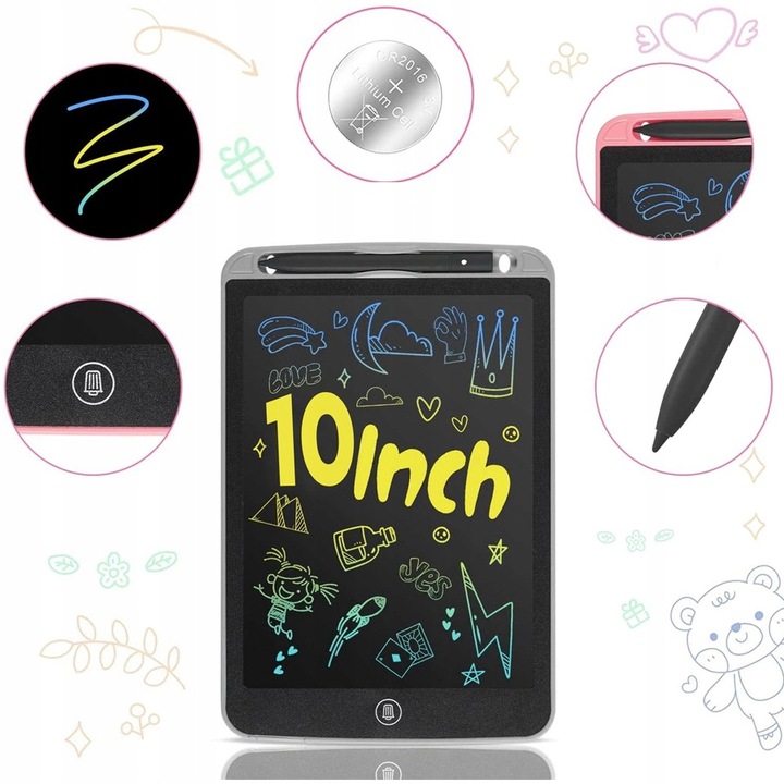 MAGICZNY TABLET DO RYSOWANIA 10 CALI TABLICA ZNIKOPIS