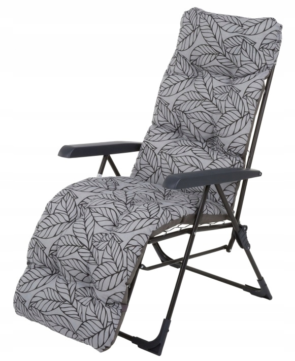Leżak metal szary Patio