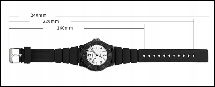 Zegarek dziecięcy SKMEI analogowy czytelna tarcza czarny