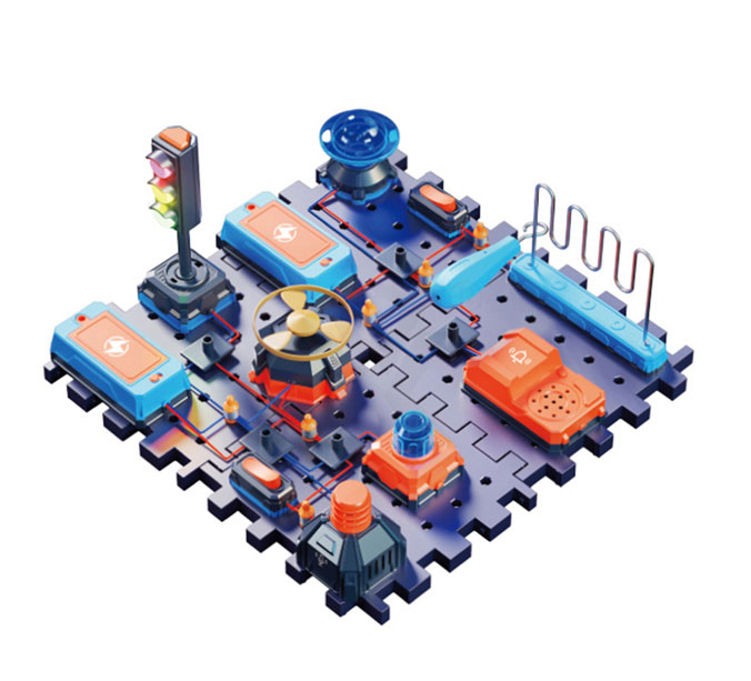 NAUKOWIEC LABORATORIUM ELEKTRONIKI DLA DZIECI ZESTAW EDUKACYJNY DLA DZIECI