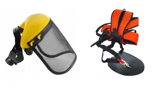 KASK MASKA TWARZY SIATKOWA OSŁONA + SZELKI DO KOSY