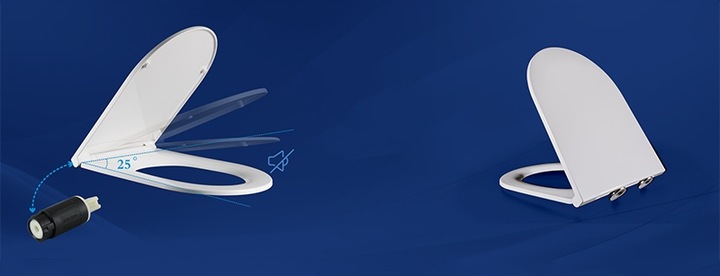 MISKA WC WISZĄCA TORNADO NERO-WH-03 BIAŁA DESKA WOLNOOPADAJĄCA DUROPLAST NE