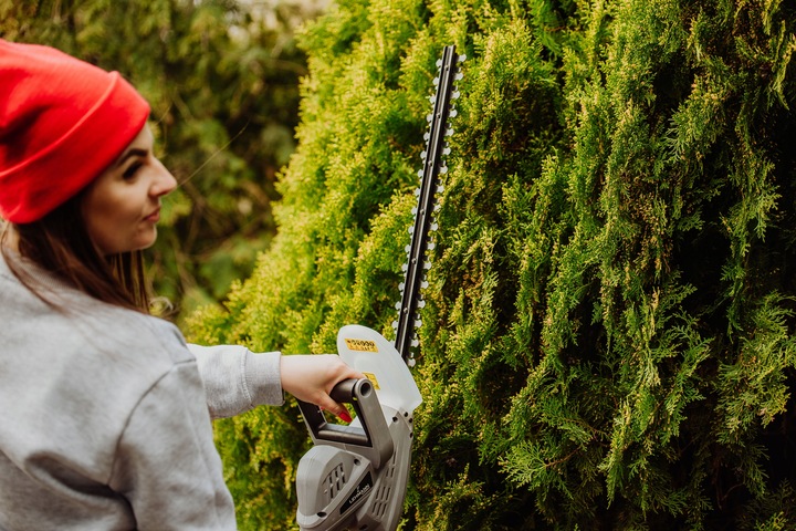 NOŻYCE ELEKTRYCZNE DO ŻYWOPŁOTU KRZEWÓW GAŁĘZI SEKATOR LEHMANN 1500W OSTRE