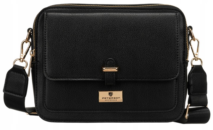 Listonoszka damska Peterson torebka na ramię z paskiem ze skóry eko modna