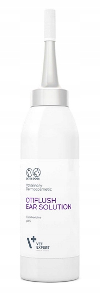 Preparat do czyszczenia USZU dla psów i kotów VET EXPERT Otiflush 125 ml