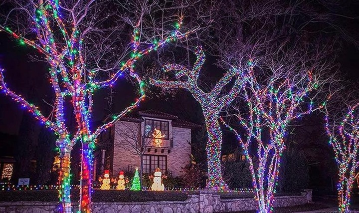 LAMPKI CHOINKOWE ŚWIĄTECZNE SOLARNE 200 LED ZEWNĘTRZNE MULTIKOLOR
