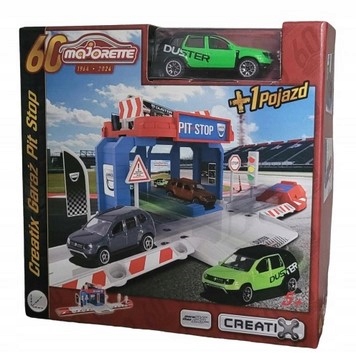 Majorette Creatix Garaż Pit Stop + 1 pojazd