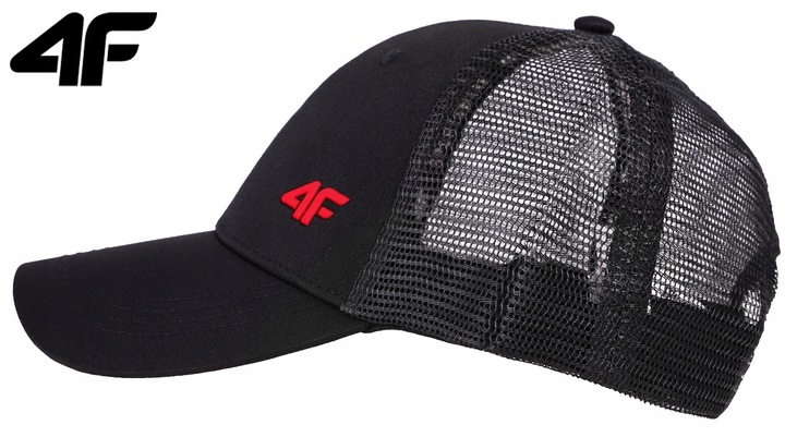 CZAPKA Z DASZKIEM MĘSKA DAMSKA 4F BEJSBOLÓWKA Z SIATECZKĄ TRUCKERKA