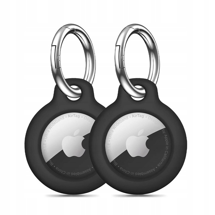 TECH-PROTECT ROUGH 2-PACK DO APPLE AIRTAG BLACK POKROWIEC CASE