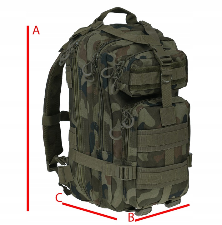 PLECAK WOJSKOWY TAKTYCZNY DOMINATOR SHADOW HARCERSKI PL Camo MORO wz.93 30L