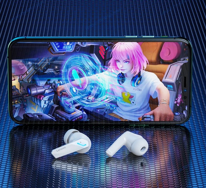 SŁUCHAWKI BEZPRZEWODOWE LENOVO GM2 PRO WODOODPORNE TWS GAMINGOWE LIVE PODS