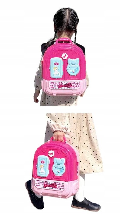 Lalka w Domku salon piękności dla dzieci toaletka 3w1 dla 3 4 5 6 7 latki