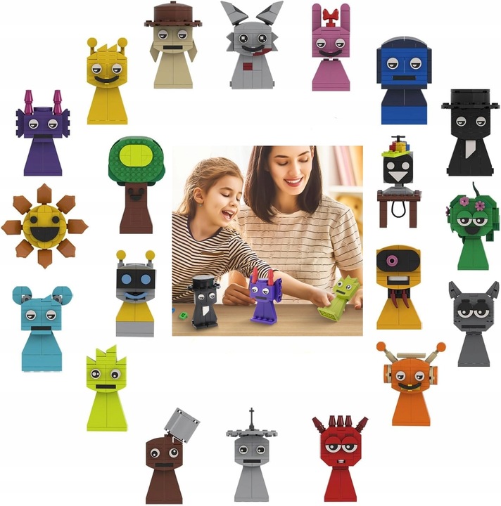 20Pcs Sprunki Game Building Blocks 5cm Incredibox zestaw konstrukcyjny