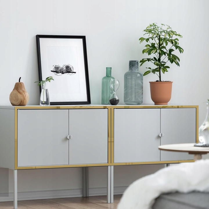 Listwa ozdobna dekoracyjna złota na ścianę do mebli samoprzylepna ścienna