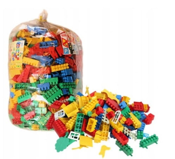 Klocki Plastikowe Konstrukcyjne w worku WO-330 elementów