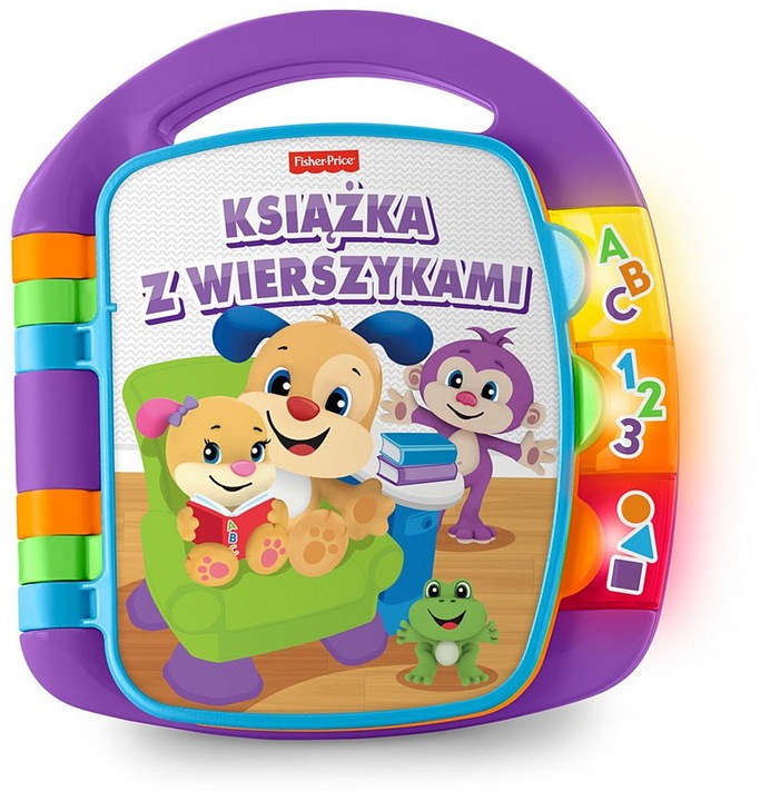 FISHER PRICE KSIĄŻECZKA Z WIERSZYKAMI książeczka interaktywna maluszka +6m