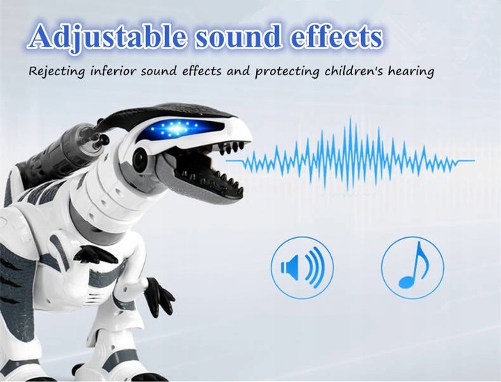 ROBOT T-REX DINOZAUR STEROWANY ZABAWKA DLA DZIECI NA PILOT Z PROGRAMOWANIEM