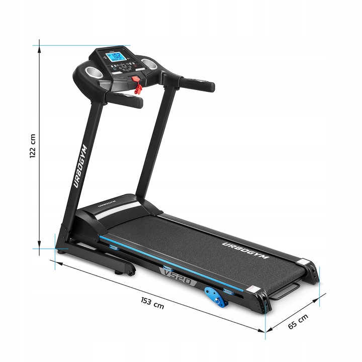 BIEŻNIA ELEKTRYCZNA DOMOWA V520 AMORTYZACJA REGULACJA NACHYLENIA SKŁADANA