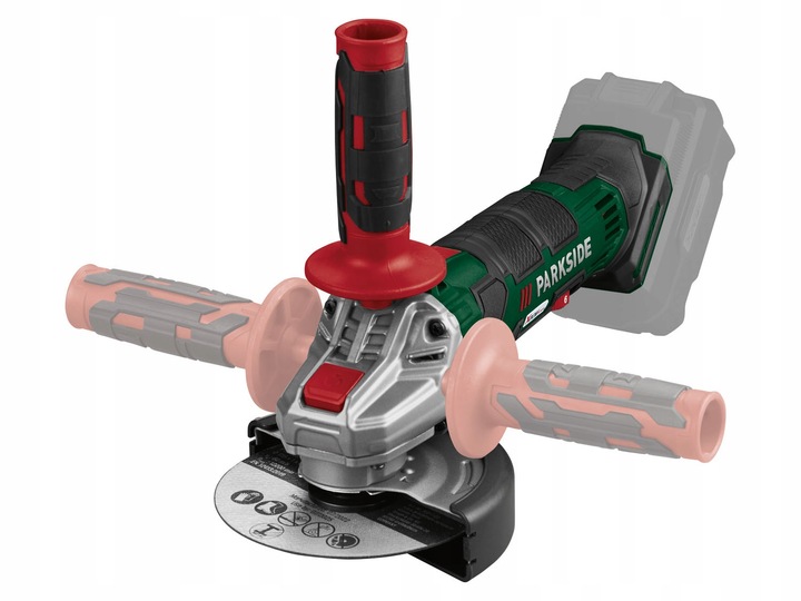 PARKSIDE Szlifierka PWSA 20V +Akumulator 4Ah +Ładowarka +Walizka +Tarcze