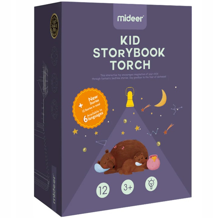 Projektor Bajek dla Dzieci Mideer Bezprzewodowy Rzutnik na Ścianę i Sufit