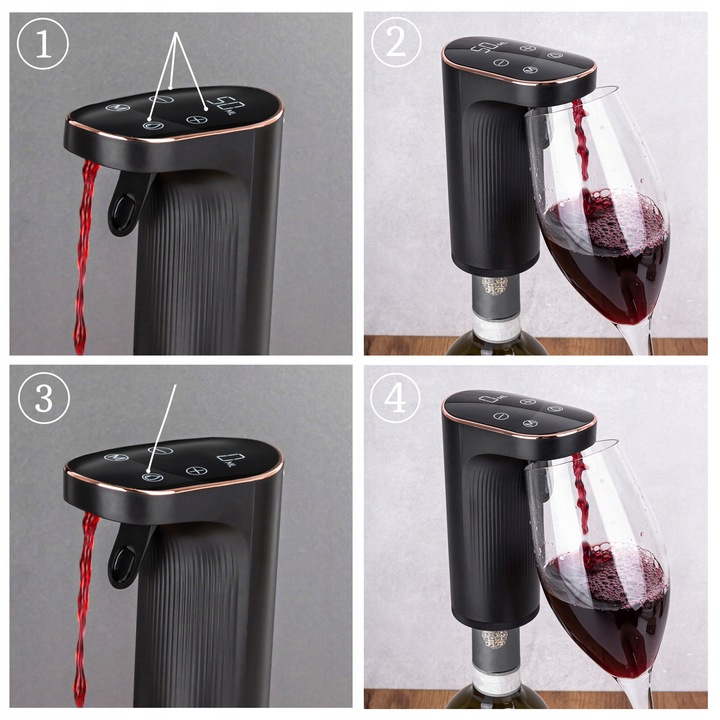 DOZOWNIK NALEWAK DO ALKOHOLU ELEKTRYCZNY DO WÓDKI WHISKEY WINA Z AERATOREM