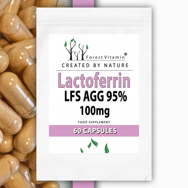 LAKTOFERYNA LACTOFERRIN 95% 60 kaps PERFEKCYJNA JAKOŚĆ